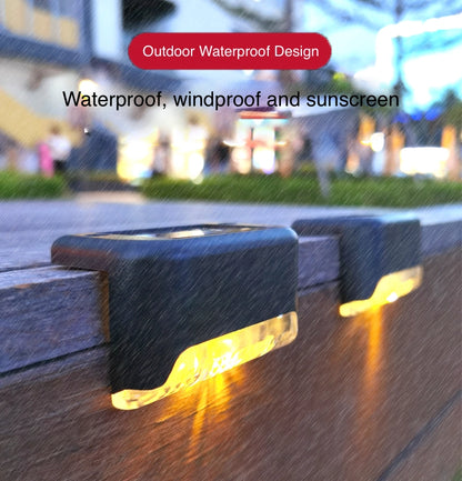 Outdoor Solar Light LED Step Light for Stair Step Fence Railing Yard