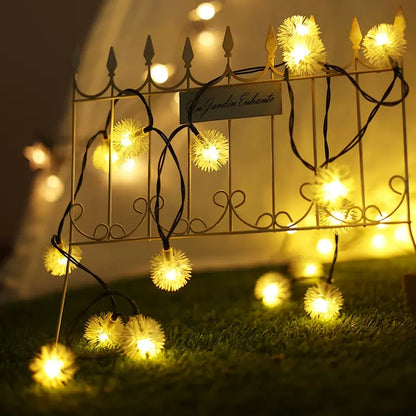 Dandelion LED Outdoor Solar Light Solar Fairy Lights for Patio Garden