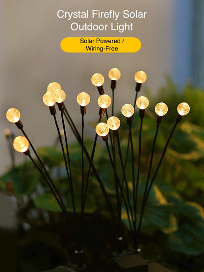 Firefly Outdoor Solar Lights Solar Fence Lights for Patio Pathway