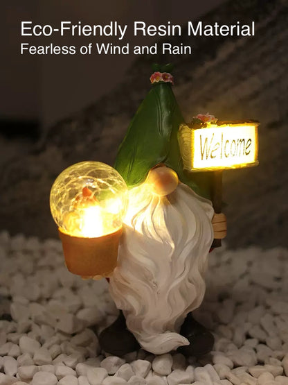 Elf Welcome Outdoor Solar Light Solar Christmas Light for Garden