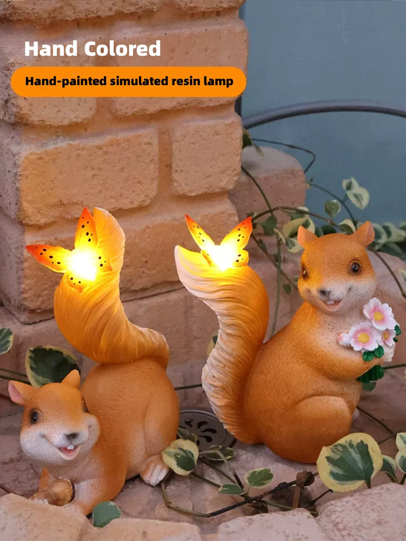 Flower Squirrel Butterfly Lamp