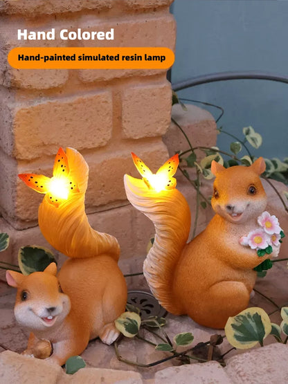 Flower Squirrel Butterfly Lamp