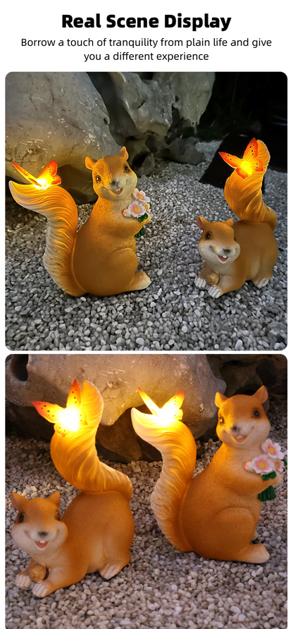 Flower Squirrel Butterfly Lamp