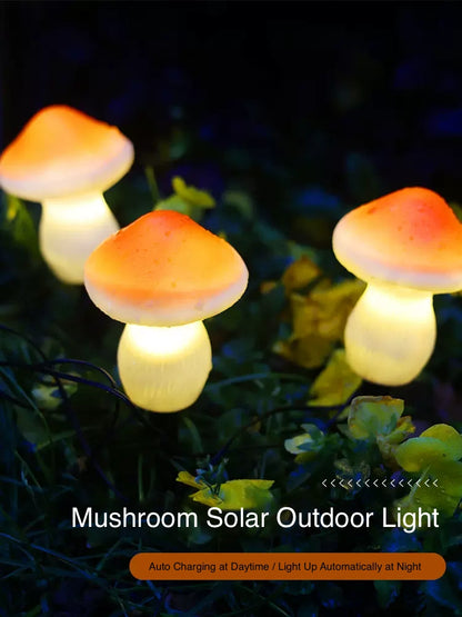 Mushroom Outdoor Solar Light Durable LED Solar Landscape Light for Yard Patio Garden