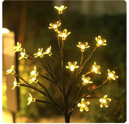 Sakura Outdoor Solar Lights Decorative Durable LED Lights for Garden Yard Patio Pathway