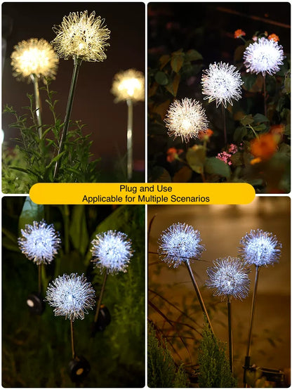 Dandelion Outdoor Solar Light Durable Solar Lawn Light for Garden