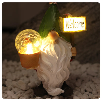 Elf Welcome Outdoor Solar Light Solar Christmas Light for Garden