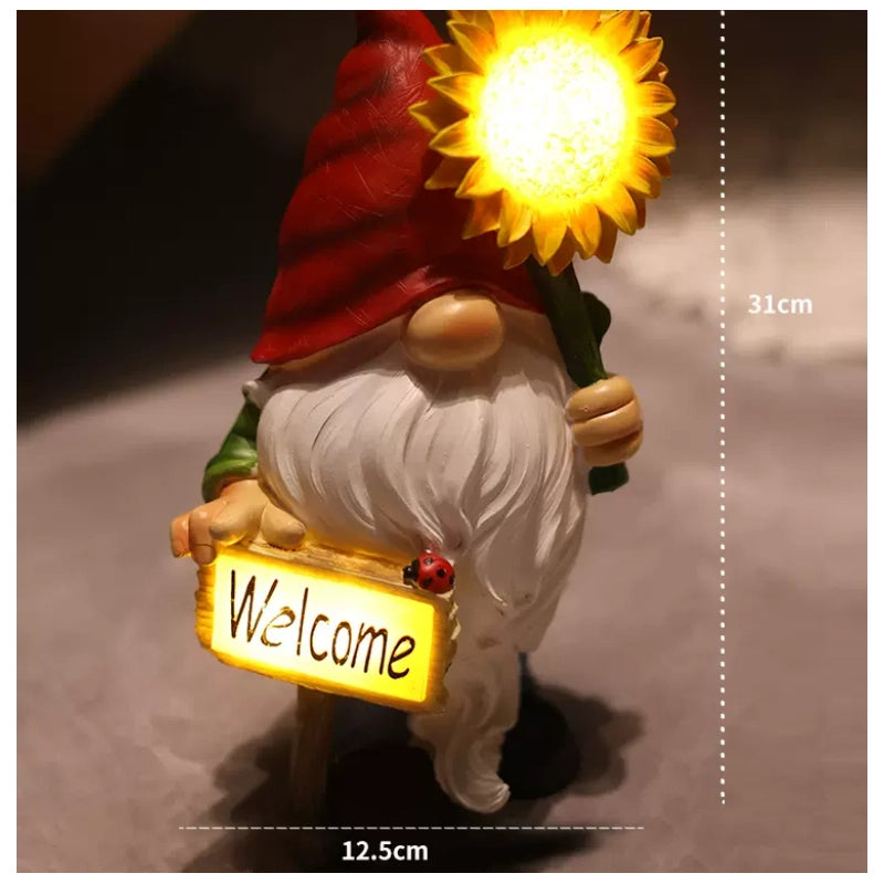 Elf Welcome Outdoor Solar Light Solar Christmas Light for Garden