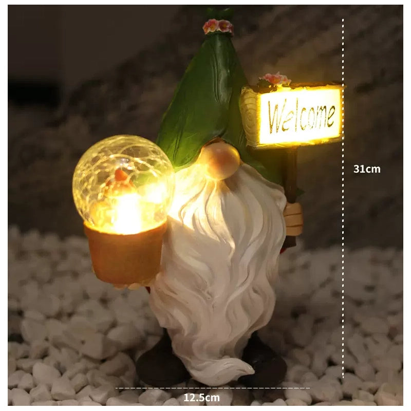 Elf Welcome Outdoor Solar Light Solar Christmas Light for Garden