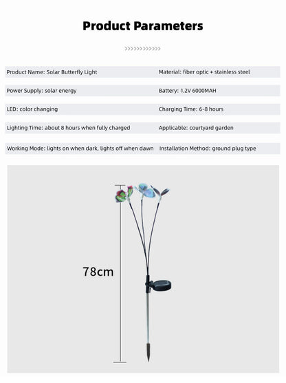 Butterfly Outdoor Solar Light