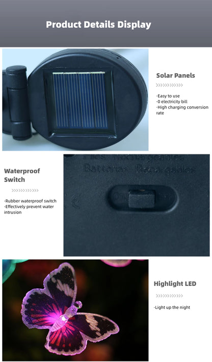 Butterfly Outdoor Solar Light