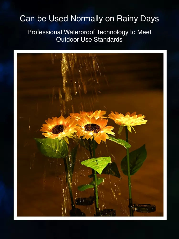 Sunflower Outdoor Solar Light LED Solar Lawn Light for Backyard Patio