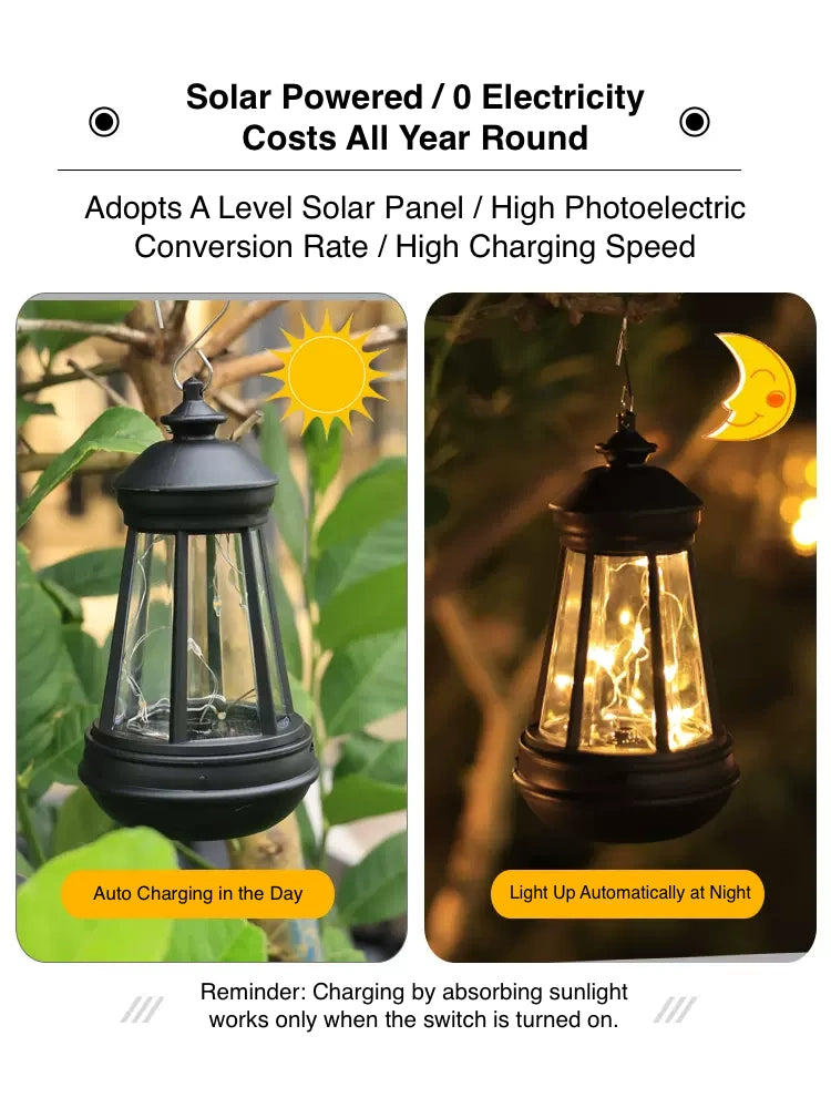 Lantern Outdoor Solar Light LED Solar Lantern for Garden Patio Pathway