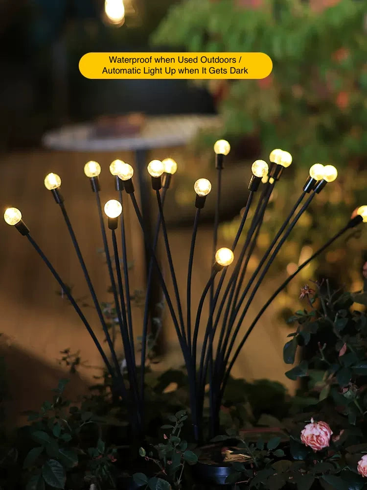 Firefly Outdoor Solar Lights Solar Fence Lights for Patio Pathway