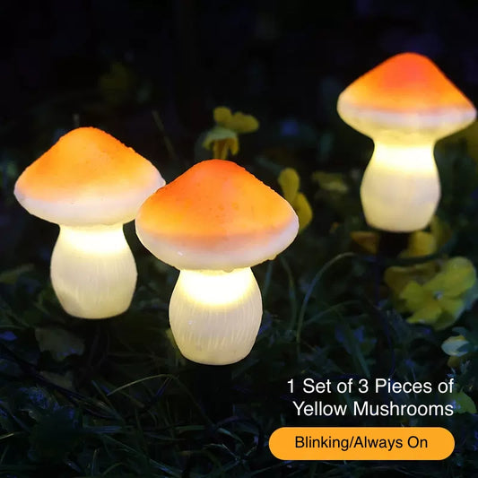 Mushroom Outdoor Solar Light Durable LED Solar Landscape Light for Yard Patio Garden