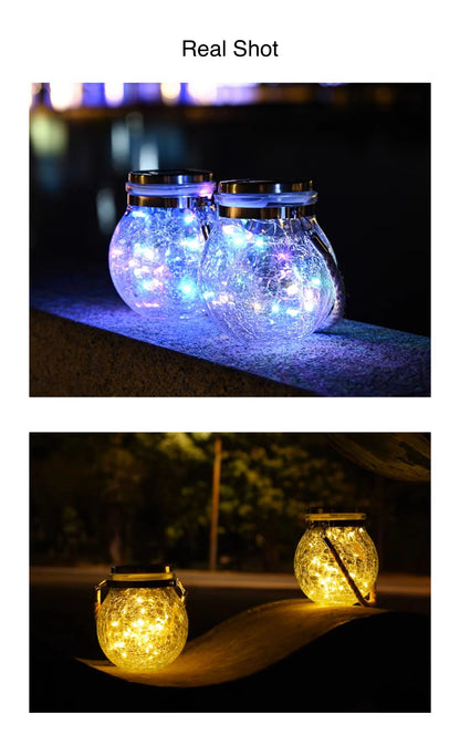 Mason Jar Outdoor Solar Light LED lighting for Patio Garden Porch