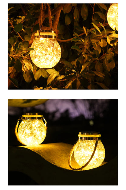 Mason Jar Outdoor Solar Light LED lighting for Patio Garden Porch